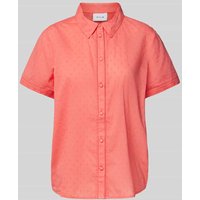 Vila Regular Fit Bluse mit Umlegekragen Modell 'TUTTY' in Koralle, Größe 42 von Vila
