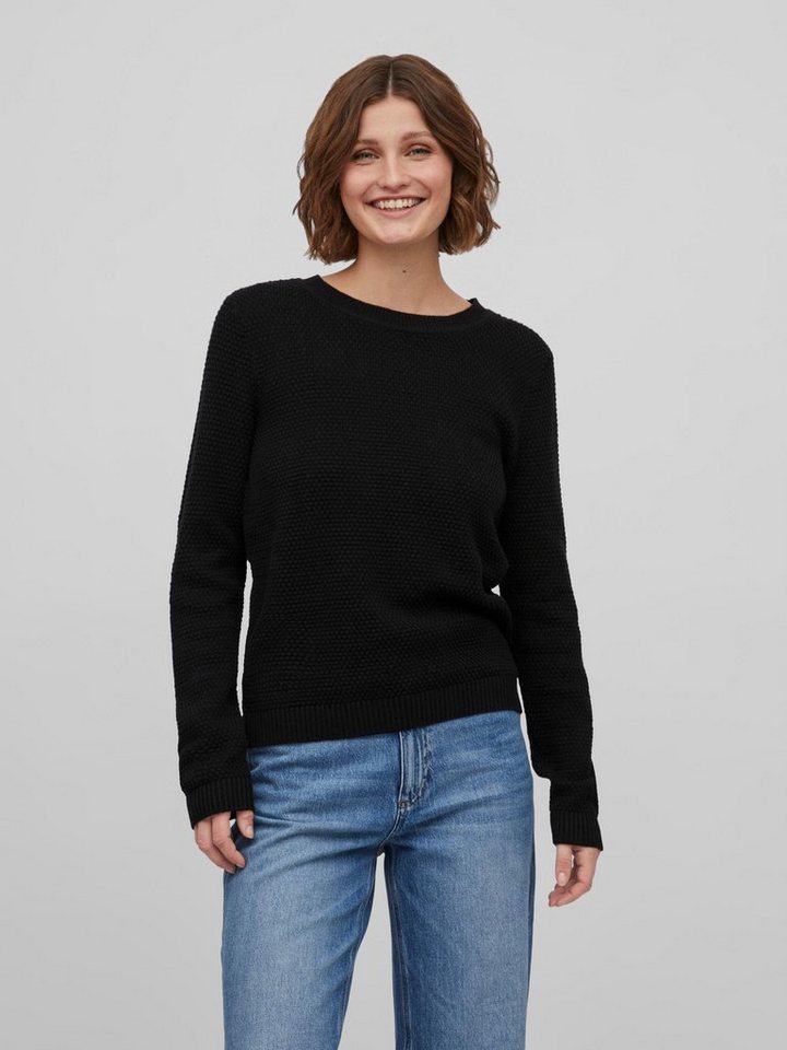 Vila Rundhalspullover VIDALO O-NECK L/S KNIT TOP- NOOS von Vila