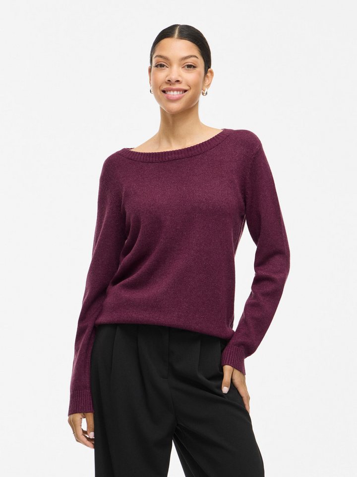 Vila Rundhalspullover VIRIL O-NECK L/S KNIT TOP - NOOS von Vila