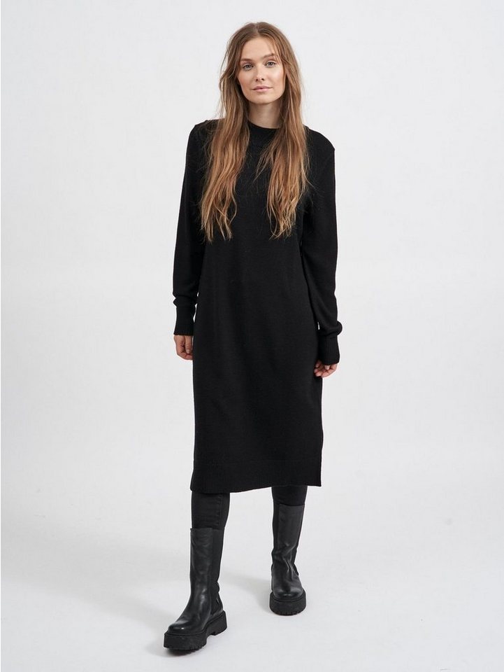 Vila Shirtkleid (lang) VIRIL CREW NECK L/S MIDI DRESS - NOOS von Vila