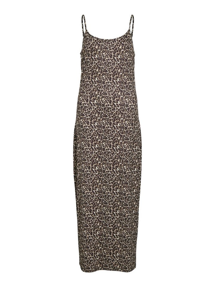 Vila Shirtkleid Tiermuster, Mittellang, Dünne Träger, Gerader Schnitt (lang) VIPIA SINGLET ANKLE DRESS/KA von Vila