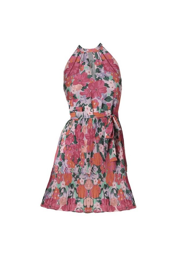 Vila Shirtkleid Lockeres Blusenkleid Plissiertes Neckholder Dress VIJULIETTE (lang) VIJULIETTE PLISSE SHORT DRESS/BM/DC von Vila