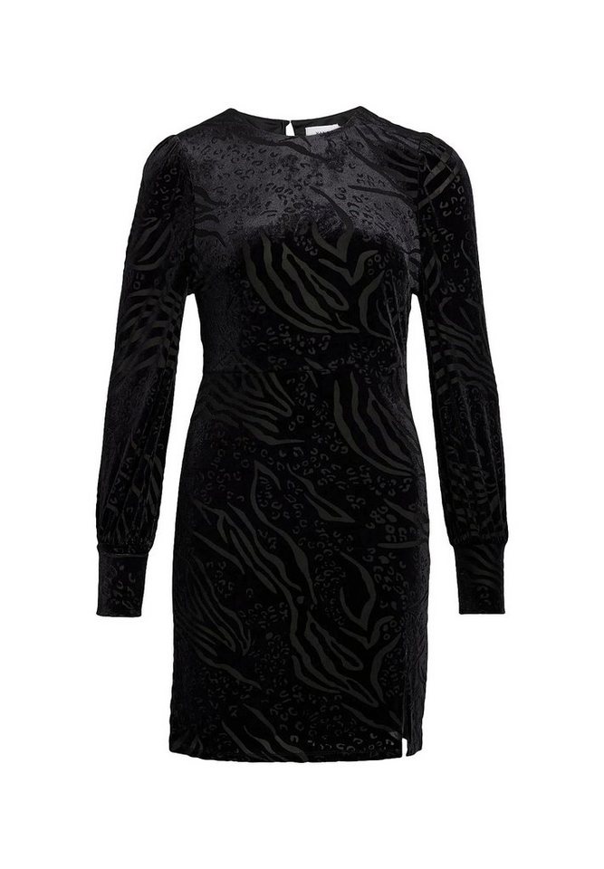 Vila Shirtkleid Samtiges Nicki Leo Print Party Dress für Kurvige Frauen (kurz) VIMIKAN 3/4 WRAP SHORT DRESS/CUR/RT von Vila