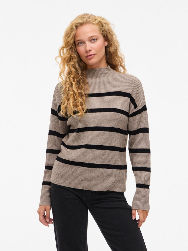 Vila Stehkragenpullover VIRIL MOCKNECK L/S KNIT RIB TOP 2- NOOS von Vila