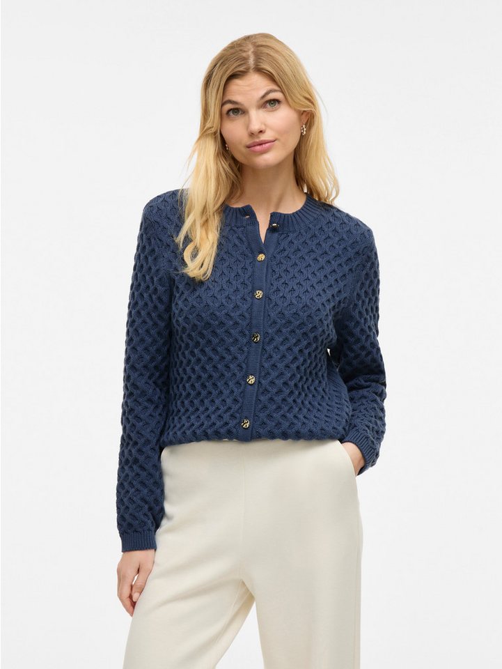 Vila Strickjacke VIKALI L/S O-NECK KNIT BUTTON CARDIGAN von Vila