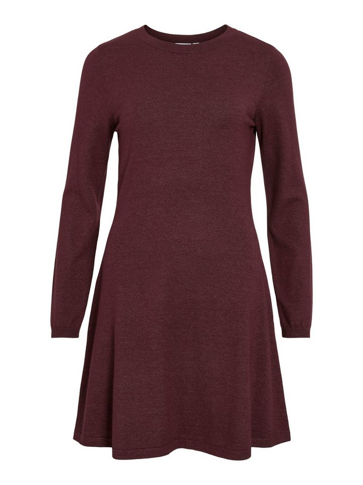 Vila Strickkleid Elegantes Freizeit-Outfit mit langen Ärmeln (mini, 1-tlg) VICOMFY A-LINE O-NECK KNIT DRESS - NOOS von Vila
