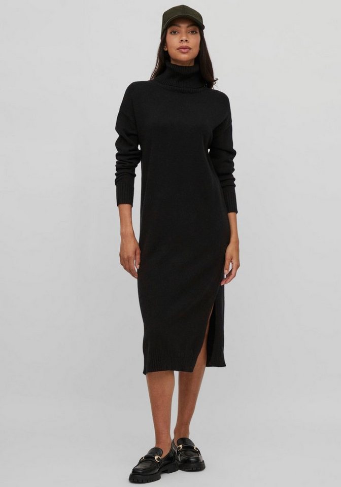 Vila Strickkleid VIRIL ROLLNECK MIDI DRESS mit hohem Rollkragen von Vila