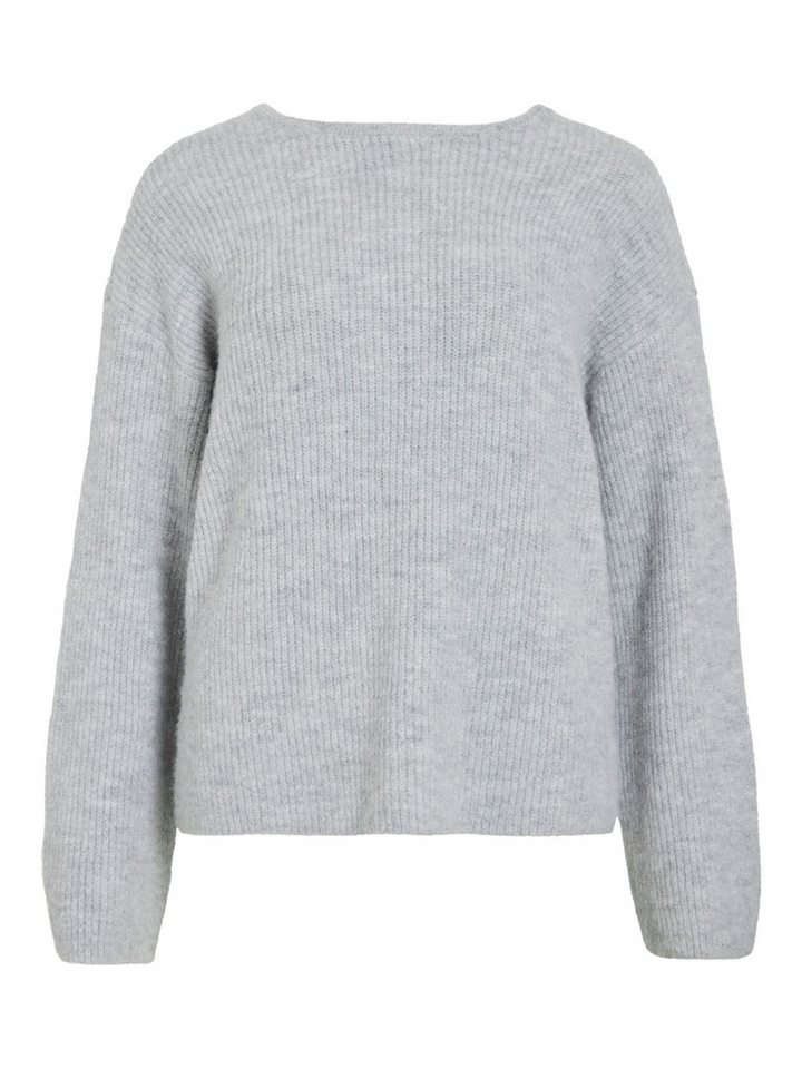 Vila Strickpullover Eleganter Style mit Schleifendetail hinten (1-tlg) VIRETTA O-NECK L/S KNIT BOW TOP/LN von Vila