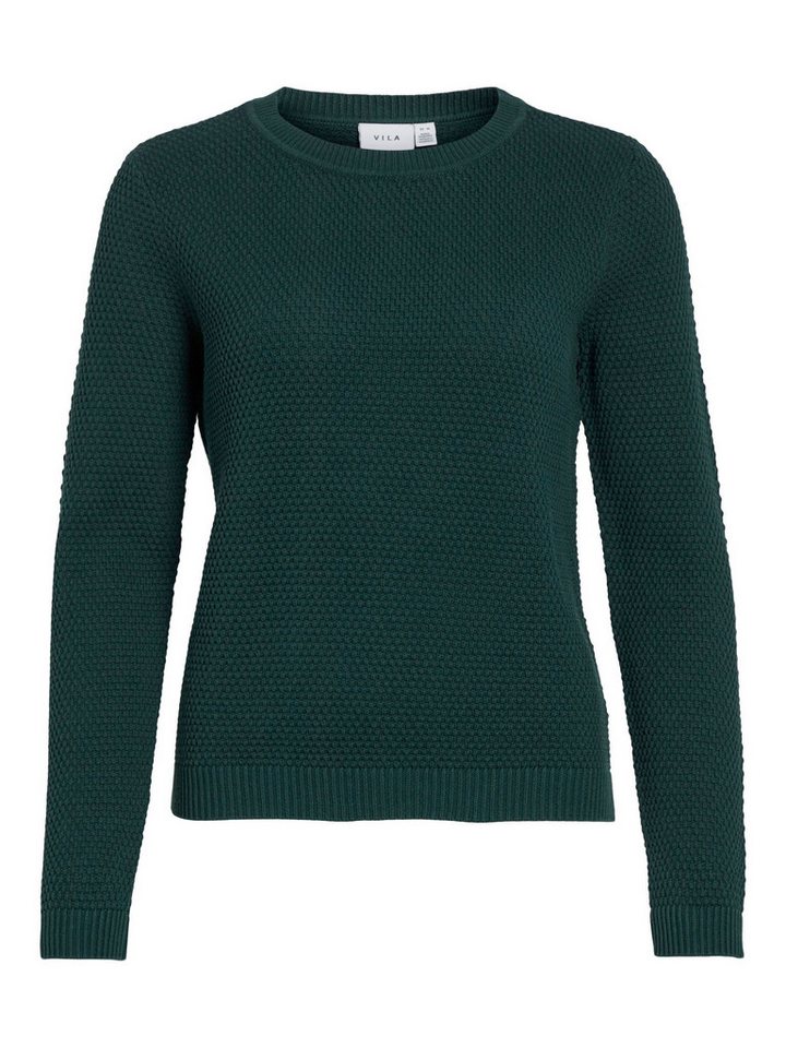 Vila Strickpullover Struktur Strickpullover Kuscheliger Design VIDALO VIDALO O-NECK L/S KNIT TOP- NOOS von Vila