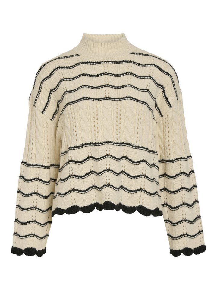 Vila Strickpullover VIOVIRINA HIGH NECK L/S CABLE KNIT von Vila