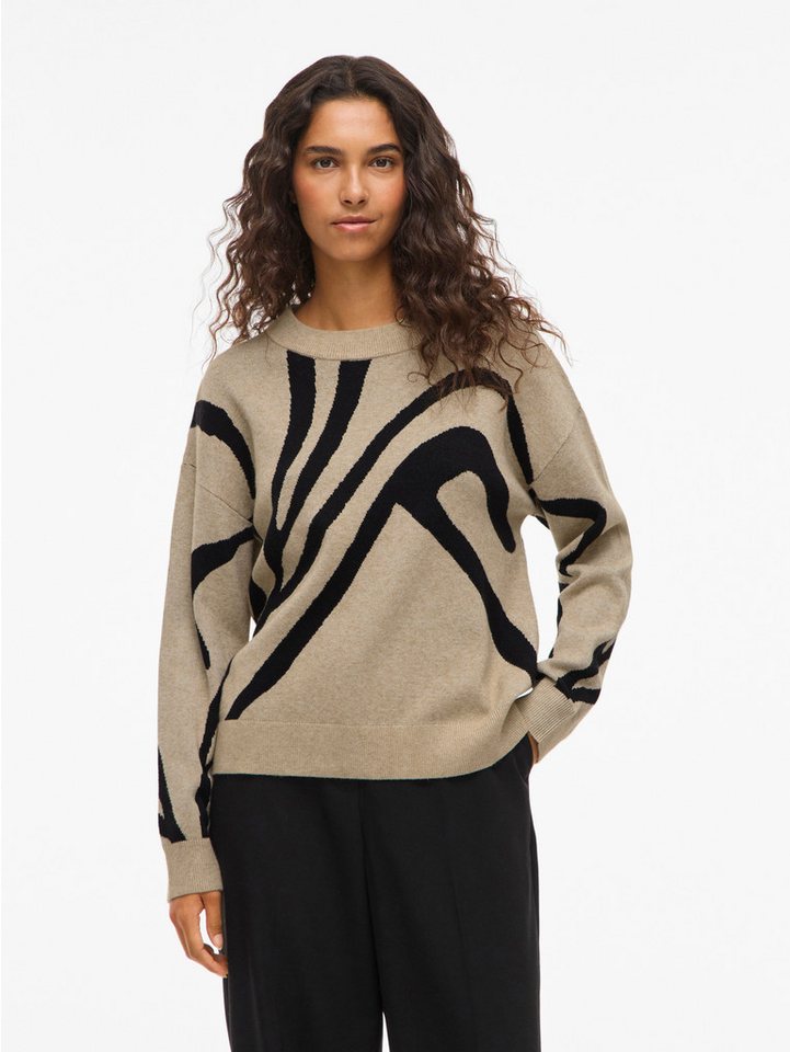 Vila Strickpullover VITIF JACQUARD L/S KNIT TOP - NOOS von Vila