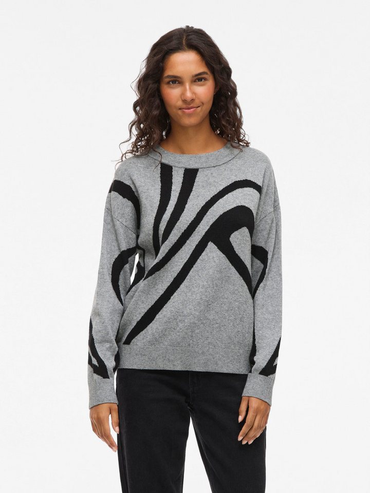 Vila Strickpullover VITIF JACQUARD L/S KNIT TOP - NOOS von Vila