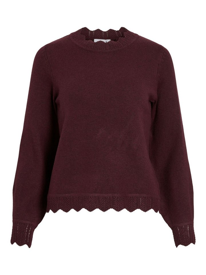 Vila Strickpullover Weicher Strickpulli in aktuellem Design (1-tlg) VINIKOLINA O-NECK L/S KNIT TOP - NOOS von Vila