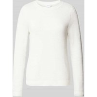 Vila Strickpullover mit gerippten Abschlüssen Modell 'dalo' in Offwhite, Größe XXL von Vila