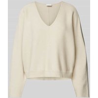 Vila Strickpullover mit gerippten Abschlüssen Modell 'ADALIN' in Offwhite, Größe XL Vila Strickpullover mit gerippten Abschlüssen Modell 'ADALIN' in Offwhite, Größe XL von Vila