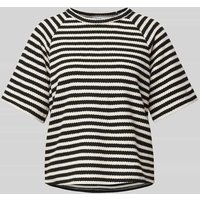 Vila Strickshirt mit Rundhalsausschnitt Modell 'MATA' in Offwhite, Größe M von Vila