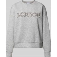 Vila Sweatshirt mit Rundhalsausschnitt Modell 'REFLECT' in Hellgrau, Größe XL von Vila