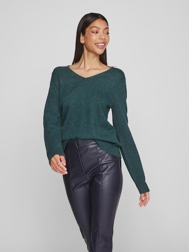 Vila V-Ausschnitt-Pullover VIRIL V-NECK L/S KNIT TOP - NOOS Vila V-Ausschnitt-Pullover VIRIL V-NECK L/S KNIT TOP - NOOS von Vila