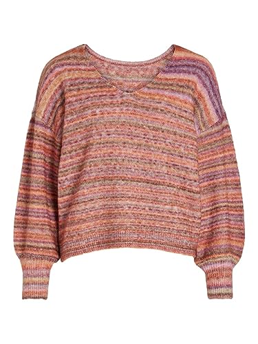 Vila VIGONIA REV L/S V-Neck Knit TOP/SU - L von Vila