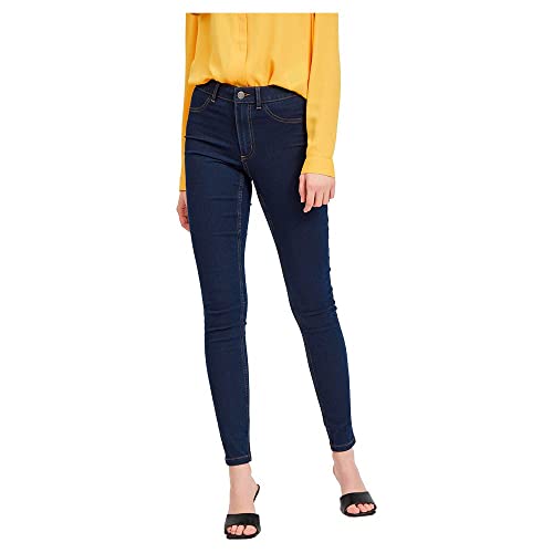 Vila Damen Vijeggy Ana Rw Jegging Dbd-Noos Jeans, dunkelblau, S / 32L von Vila