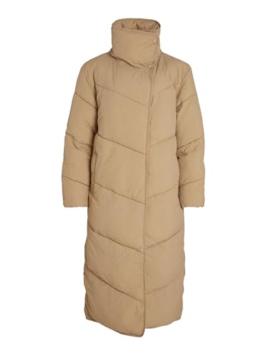 Vila VILOUISA L/S New Padded Long Coat/P Sesame - 34 von Vila