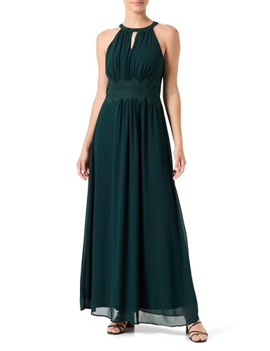 Vila Damen Vimilina Halterneck Maxi Dress-Noos Kleid, Scarab/Detail:Elastic,44 von Vila