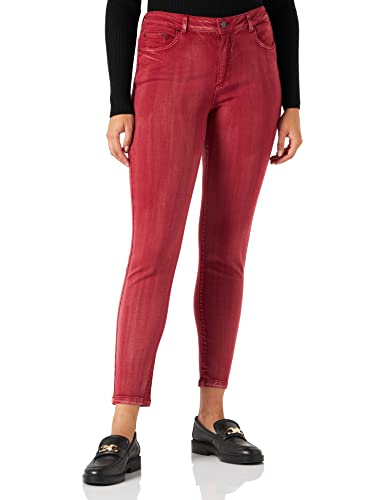 VILA Women's VISKINNIE Amy RW 7/8 Skinny Jeans-NOOS Hose, Fired Brick, XL von Vila