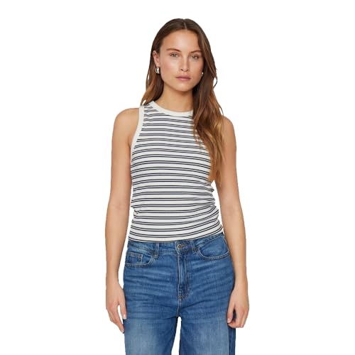 Vila VISOLA S/L Tank TOP - NOOS Navy Blazer/Scarf Print - XS von Vila