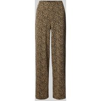 Vila Wide Leg Stoffhose mit elastischem Bund Modell 'LUMENA' in Beige, Größe M von Vila