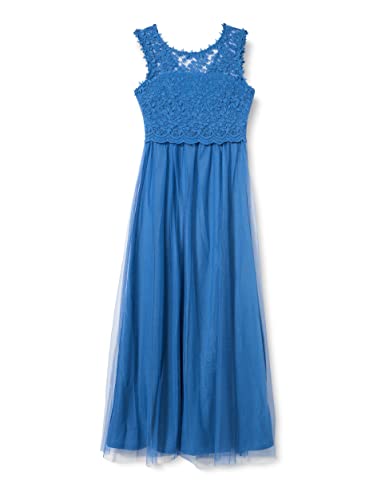 Vila Damen Vilynnea Maxi Dress - Noos Kleid, Federal Blue/Detail:Elastic, 42 EU von Vila