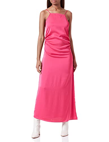 VILA Women's VIRAVENNA Singlet Slit Maxi Dress/BR/DC Kleid, Pink Yarrow, 36 von Vila