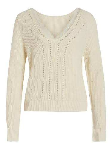 Vioa L/S Rev Lace Knit Top von Vila