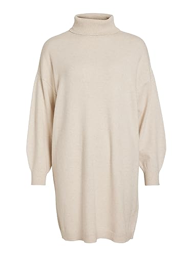 Viril Roll-Neck L/S Loose Knit Dress von Vila