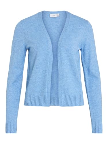 Vila Damen Viril Short L/S Knit Cardigan-noos Strickjacke, Blissful Blue,XS von Vila