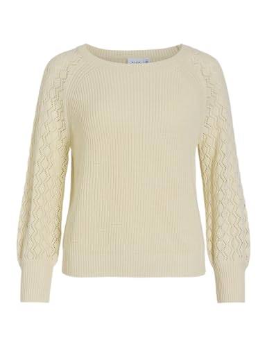 Visika L/S Pointelle Knit Top/Pb von Vila