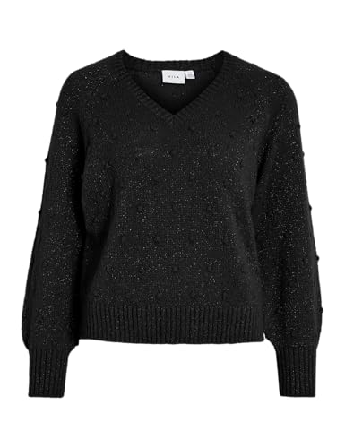 Vituli L/S V-Neck Gliter Knit Top/Pb von Vila