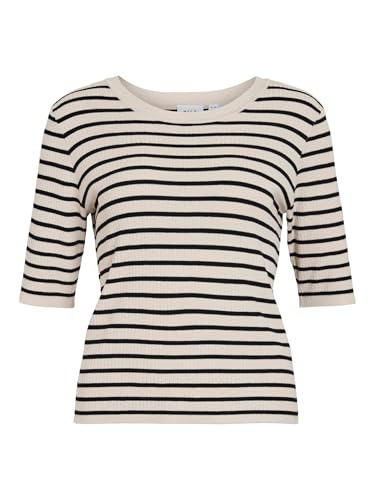 Vizicha O-Neck 2/4 Stripe Knit Top/R von Vila