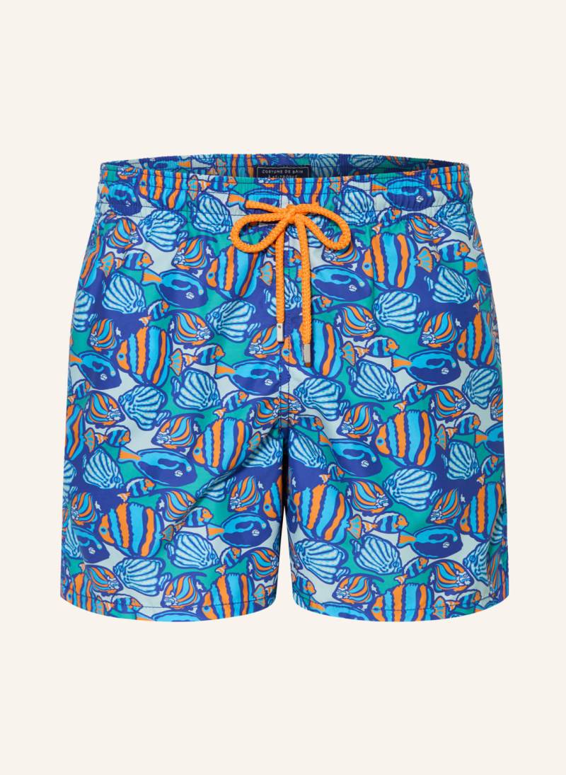 Vilebrequin Badeshorts Moorea Vishy Vibes blau von Vilebrequin