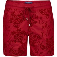 Vilebrequin Badeshorts mit Samt-Details und rückseitigem Logo-Aufnäher von Vilebrequin