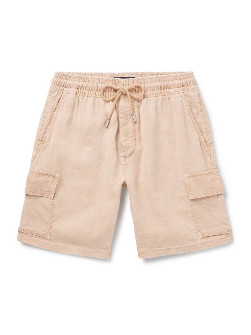 Vilebrequin - Baie Straight-Leg Linen Drawstring Cargo Shorts - Men - Brown - XXL von Vilebrequin