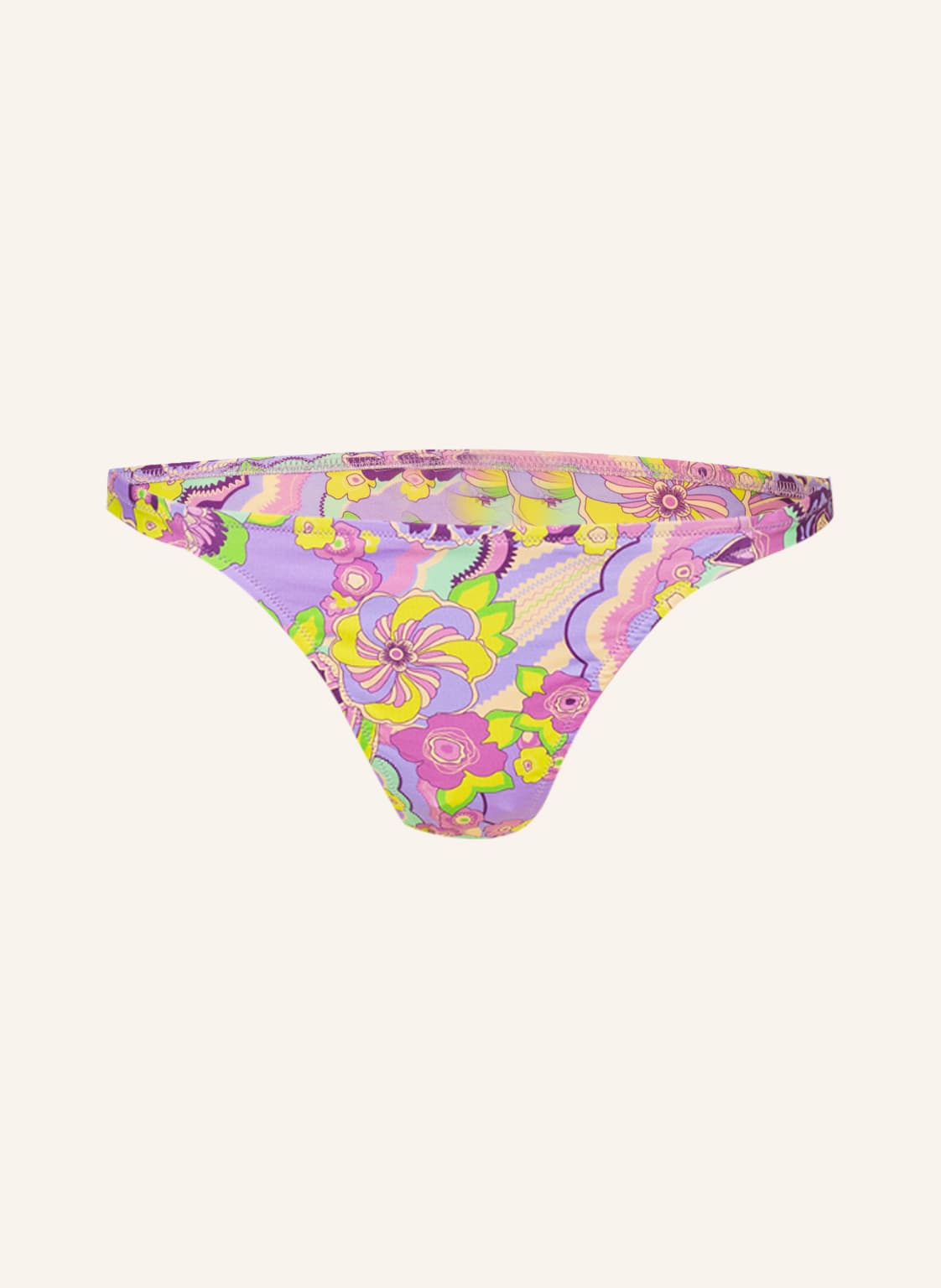 Vilebrequin Brazilian-Bikini-Hose Rainbow Flowers lila von Vilebrequin