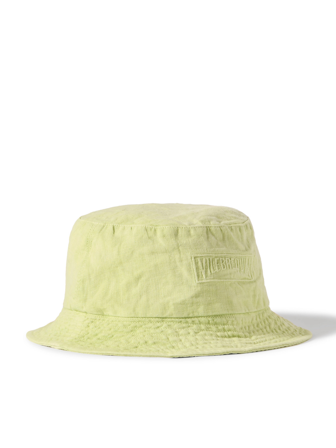 Vilebrequin - Bohème Logo-Embroidered Linen Bucket Hat - Men - Green - M/L Vilebrequin - Bohème Logo-Embroidered Linen Bucket Hat - Men - Green - M/L von Vilebrequin