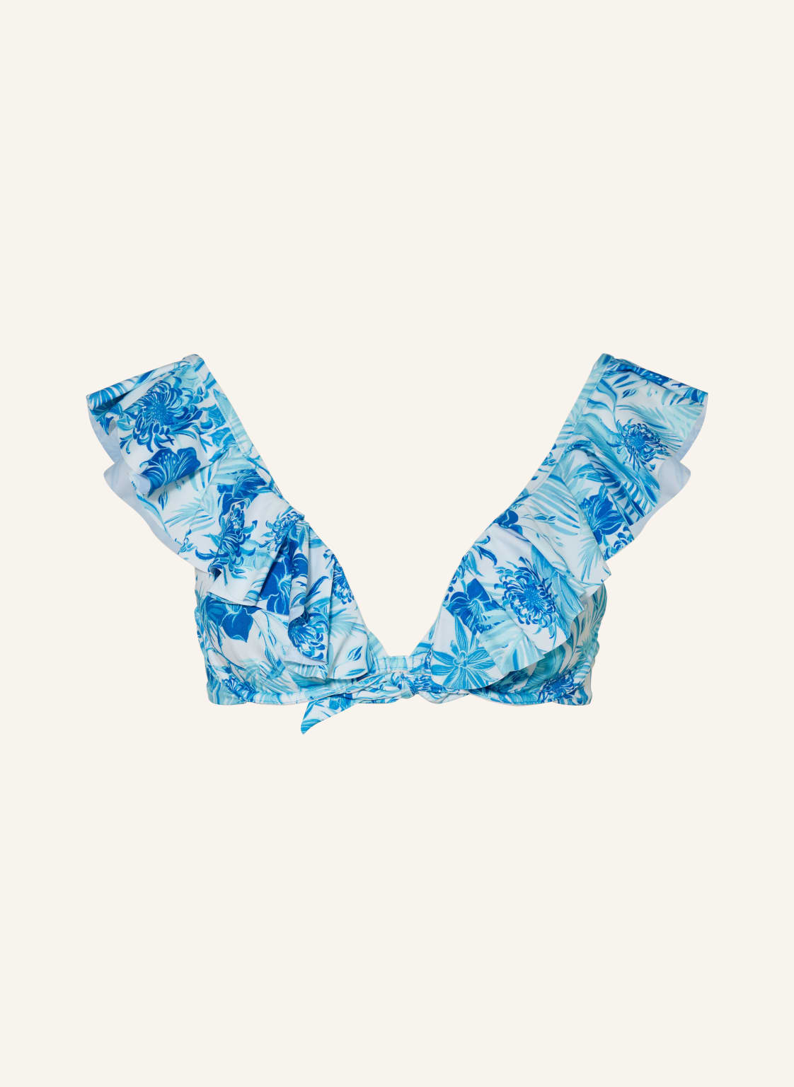 Vilebrequin Bügel-Bikini-Top Tahiti Flowers blau von Vilebrequin