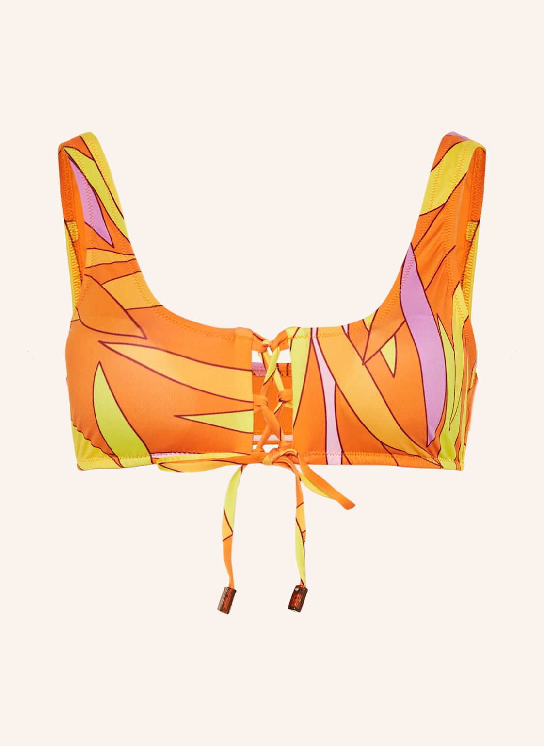 Vilebrequin Bustier-Bikini-Top Madrague Lassy orange von Vilebrequin