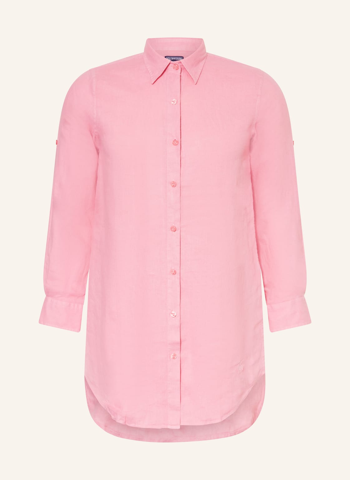 Vilebrequin Hemdbluse Fragance Aus Leinen rosa von Vilebrequin