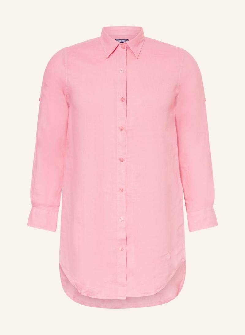 Vilebrequin Hemdbluse Fragance Aus Leinen rosa von Vilebrequin