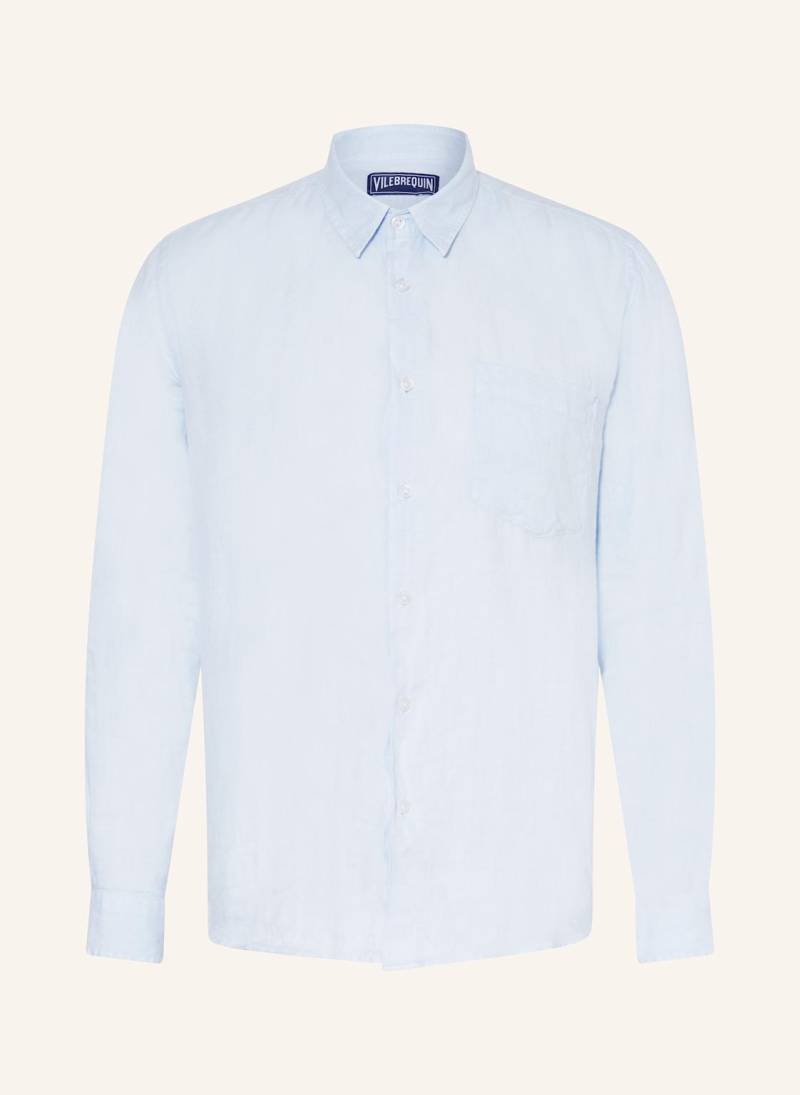 Vilebrequin Leinenhemd Regulrar Fit blau von Vilebrequin