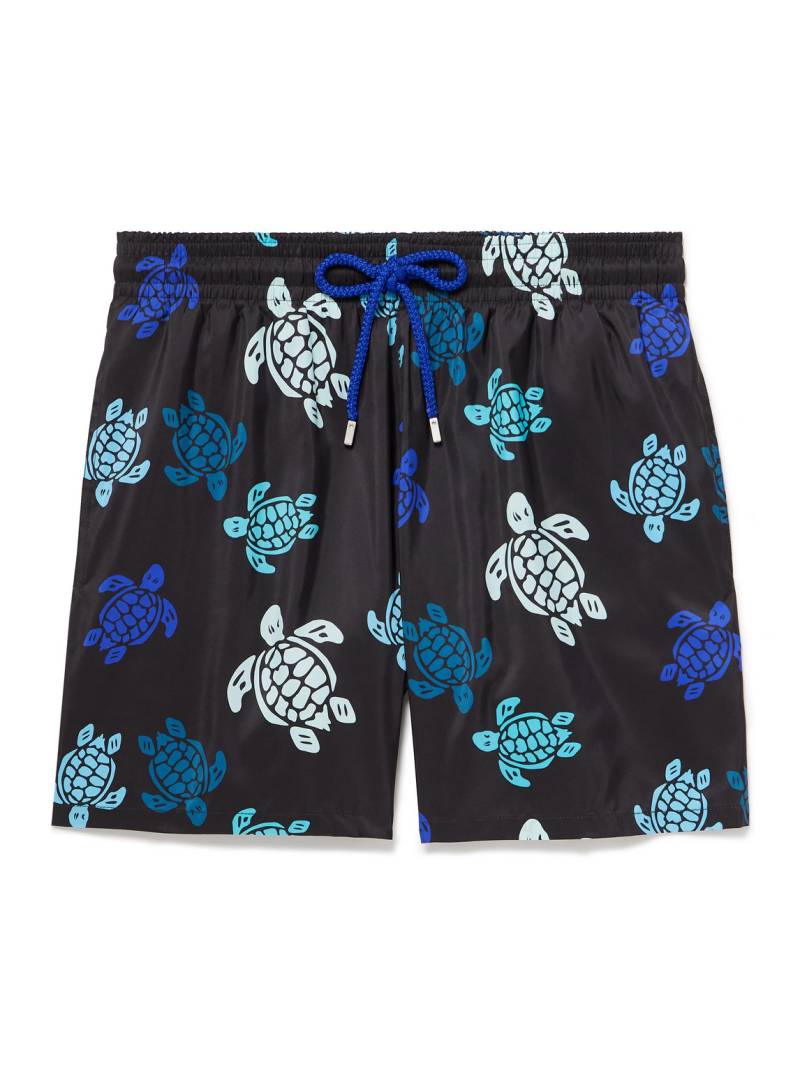 Vilebrequin - Mahina Straight-Leg Mid-Length Recycled Swim Shorts - Men - Black - XXL von Vilebrequin