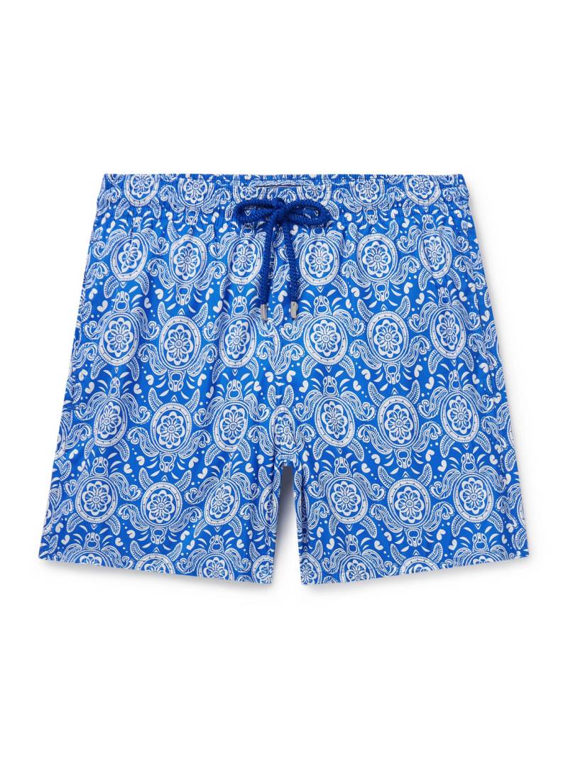 Vilebrequin - Mahina Straight-Leg Mid-Length Recycled Swim Shorts - Men - Blue - XXL von Vilebrequin