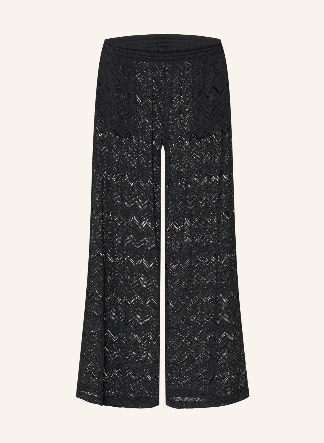 Vilebrequin Marlenehose Line Aus Spitze schwarz von Vilebrequin